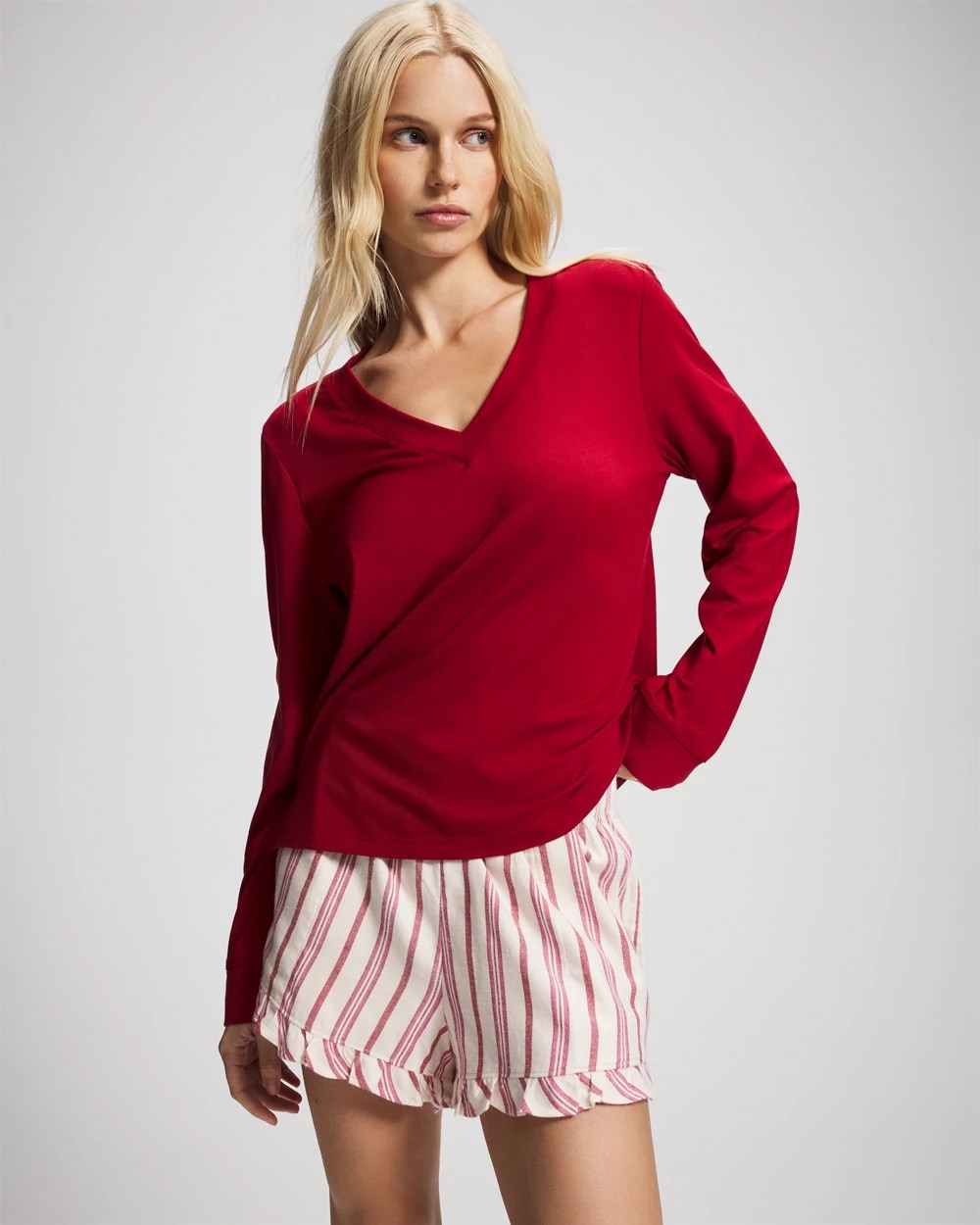 Soma / Pajama Set SMART STRIPE CHAMPAGNE