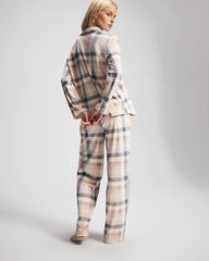 Soma / Long Sleeve Pajama Set PRISM PLAID GRAY