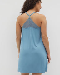 Soma / Geo Lace Chemise BLUE HEAVEN