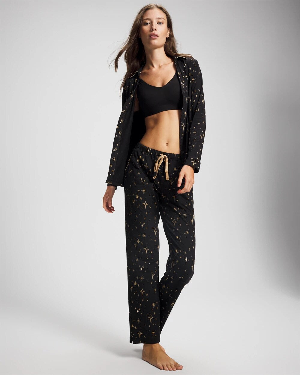 Soma / Ankle Pajama Pant STELLAR SCENE BLACK/FOIL