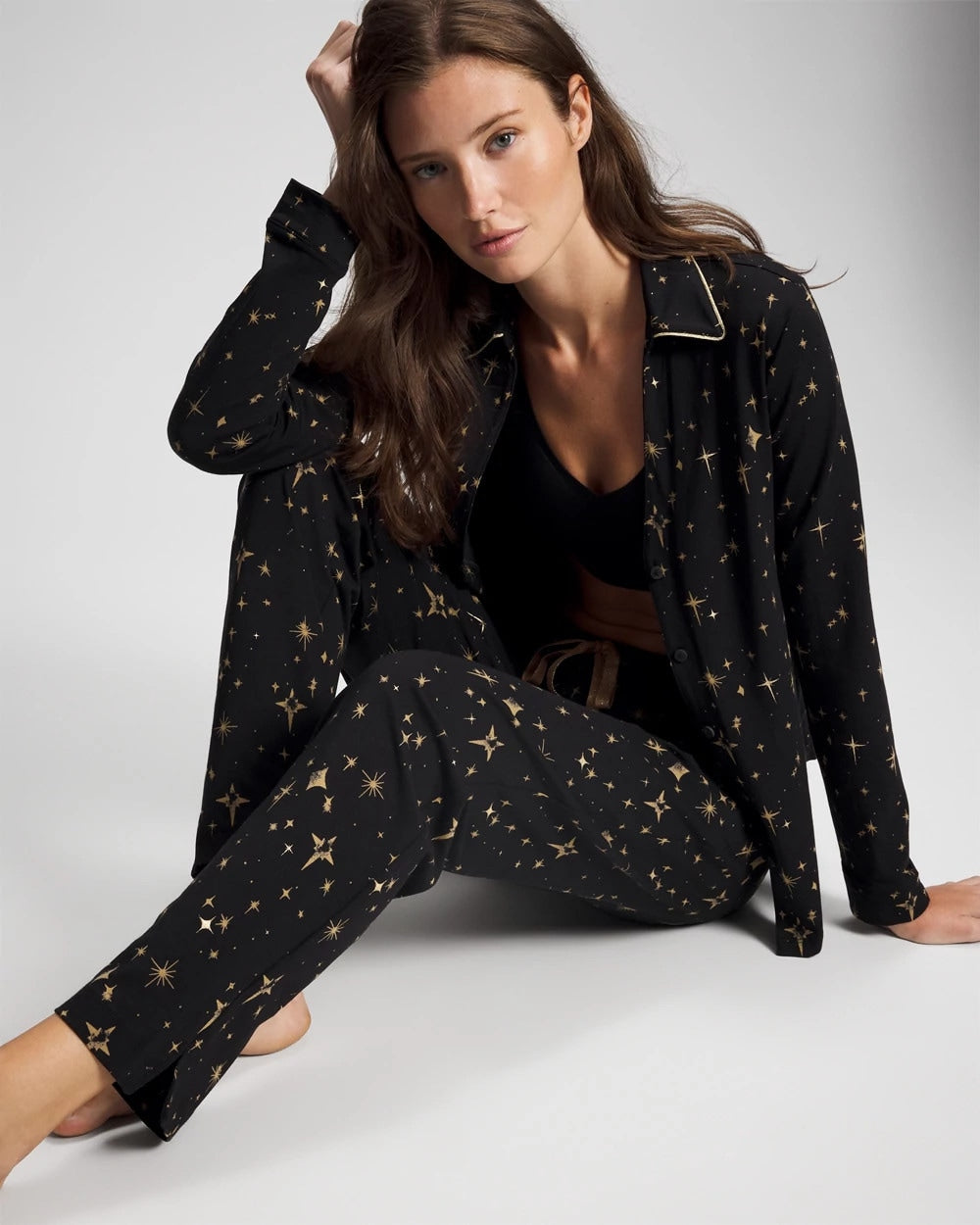 Soma / Ankle Pajama Pant STELLAR SCENE BLACK/FOIL