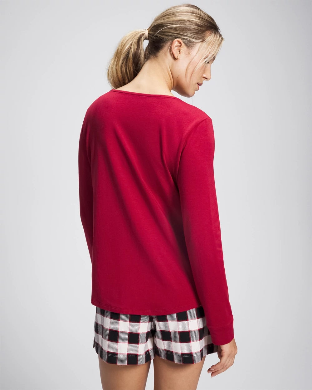Soma / Long Sleeve Pajama Top PAINT THE TOWN RED