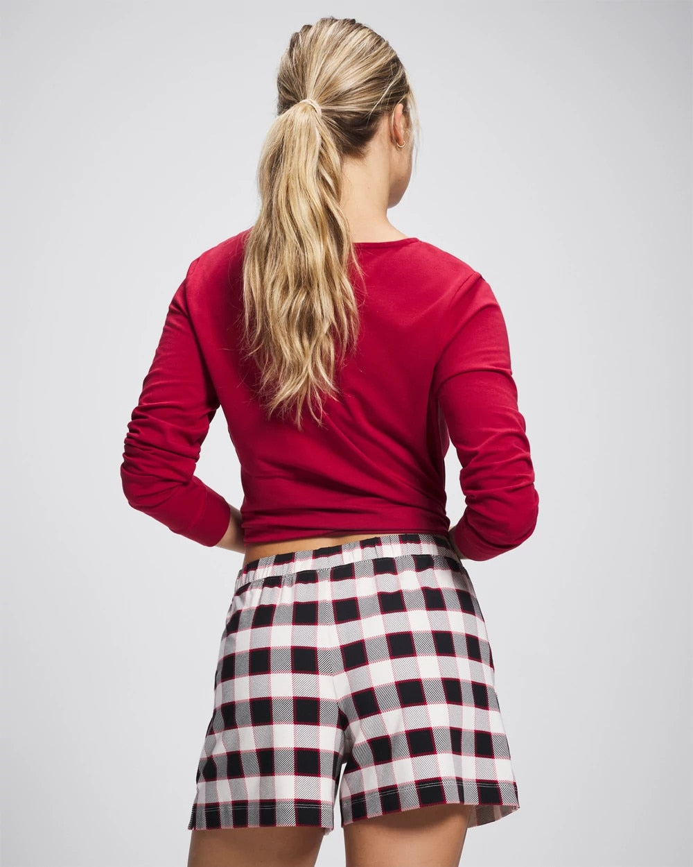 Soma / Pajama Shorts DREAMSCAPE PLAID BLACK