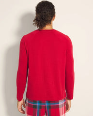Soma / Men's Henley Pajama Top PAINT THE TOWN RED
