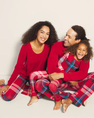Soma / Men's Henley Pajama Top PAINT THE TOWN RED