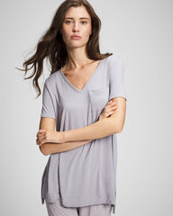 Soma / Short Sleeve Pajama Tunic Tee MOONSTONE