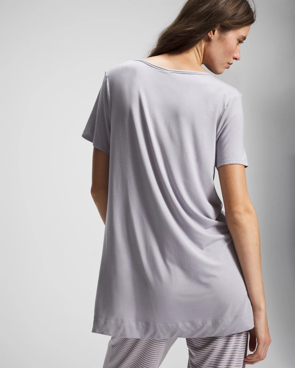 Soma / Short Sleeve Pajama Tunic Tee MOONSTONE