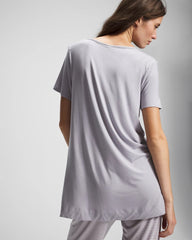 Soma / Short Sleeve Pajama Tunic Tee MOONSTONE