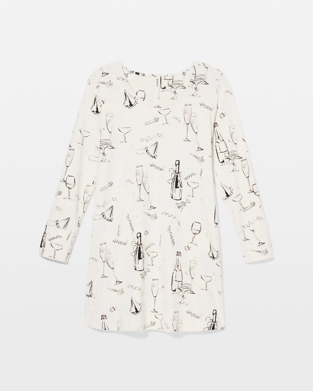 Soma / Long-Sleeve Sleepshirt FIZZ THE SEASON FOIL