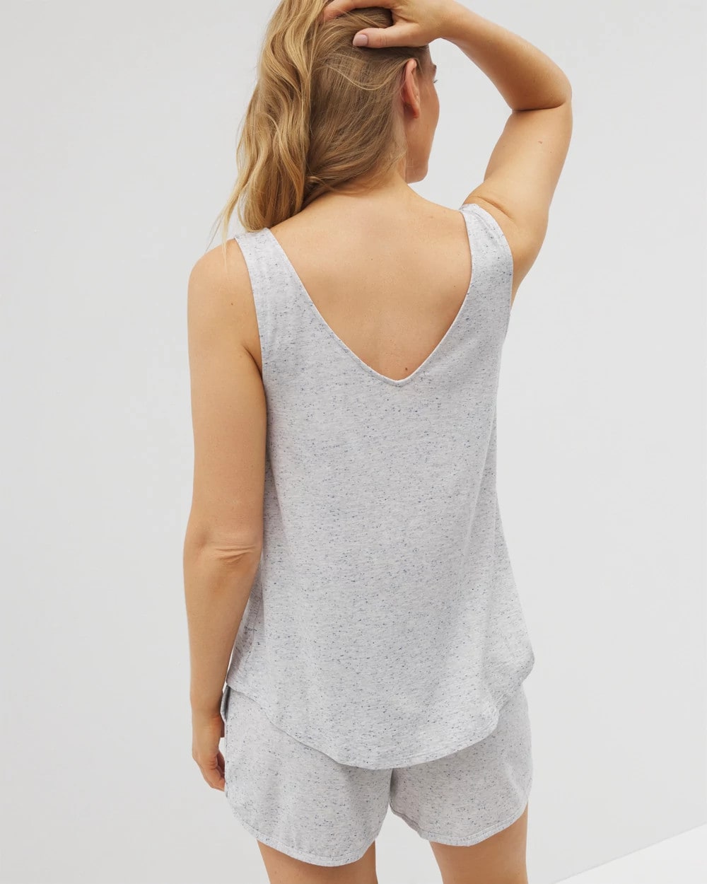 Soma / Slub V-Neck Pajama Tank BLUE SLUB