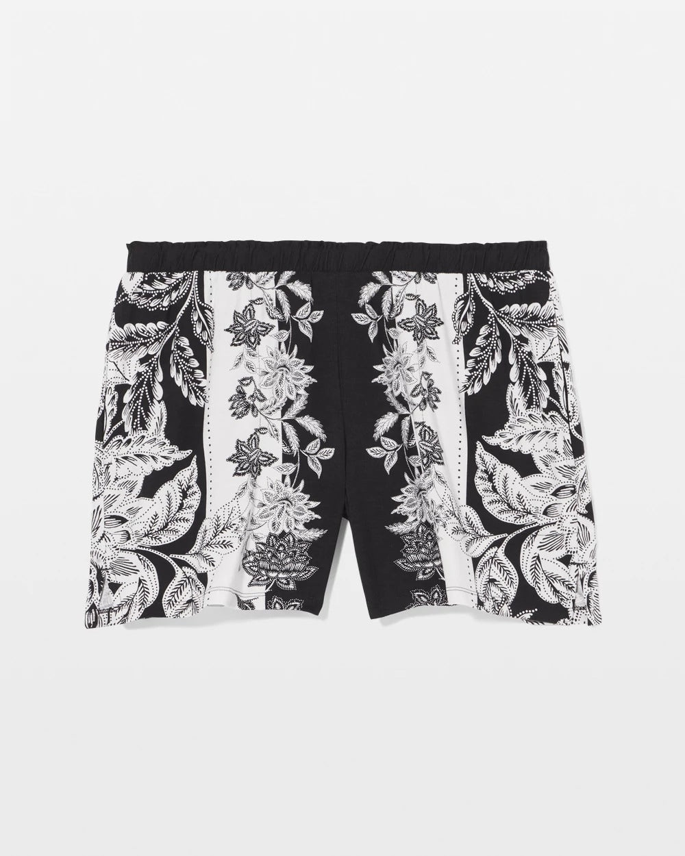 Soma / Pajama Shorts STAMPED FLORAL SCARF BLK