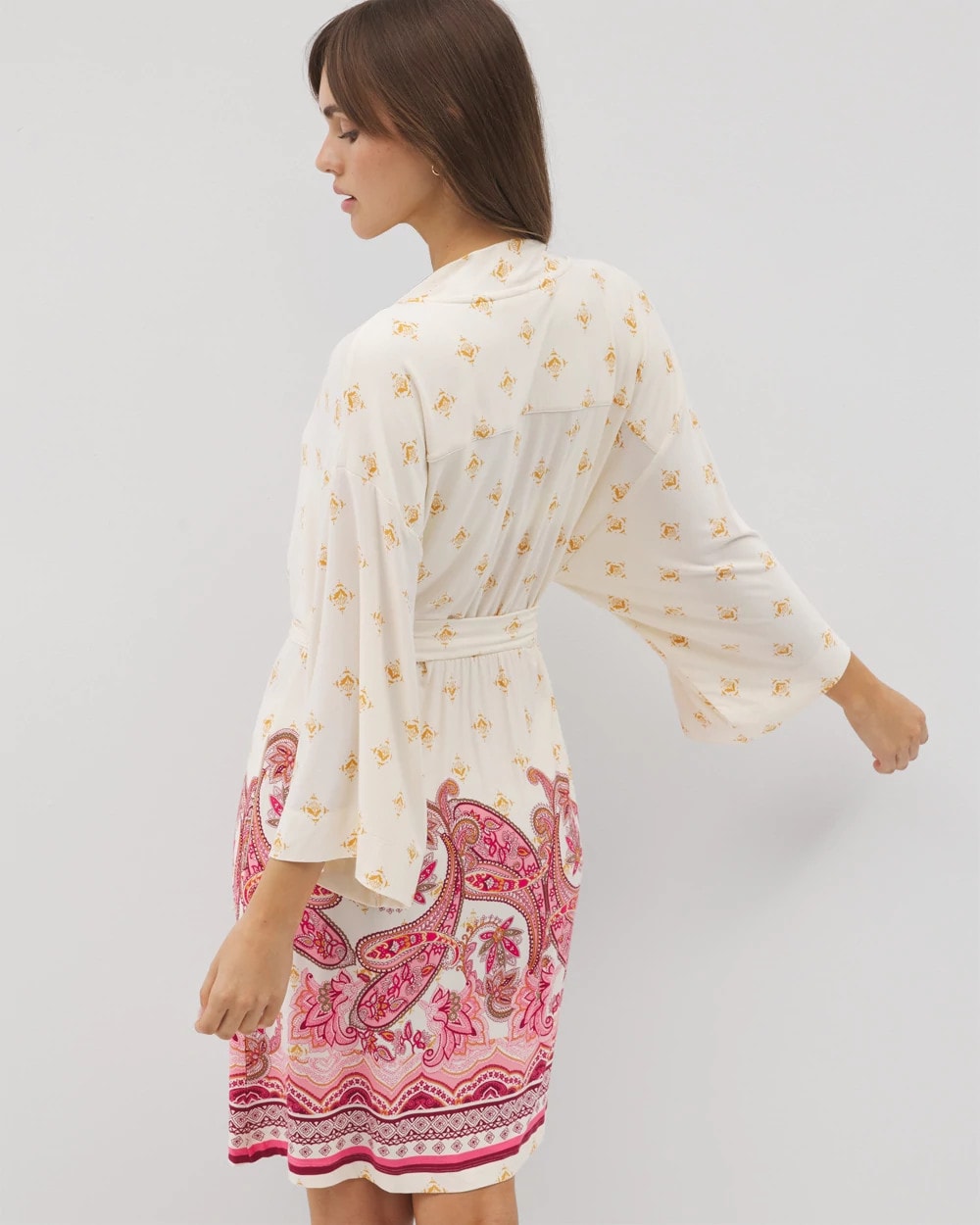 Soma / Kimono Short Robe KASHMIR PAISLEY PLCD CH