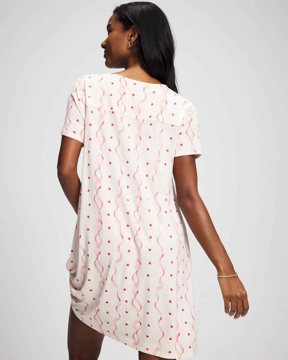 Soma / Short Sleeve Sleepshirt COQUETTE VALENTINE CHAMP