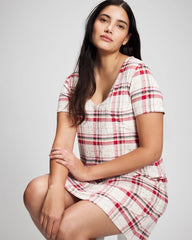 Soma / Short Sleeve Sleepshirt TARTAN TEXTILE CHAMP