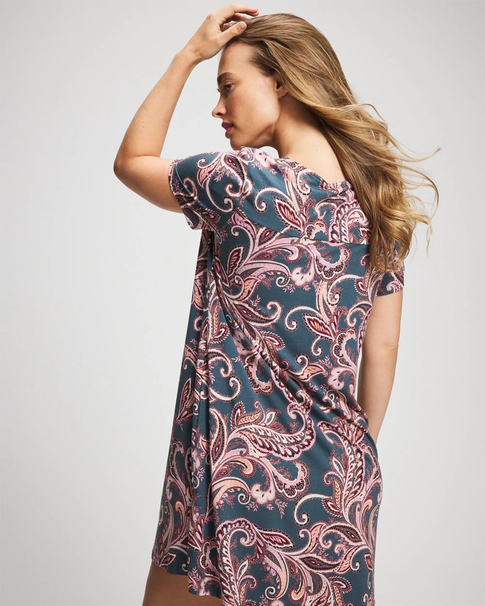 Soma / Short Sleeve Sleepshirt IMPERIAL PAISLEY MD PET