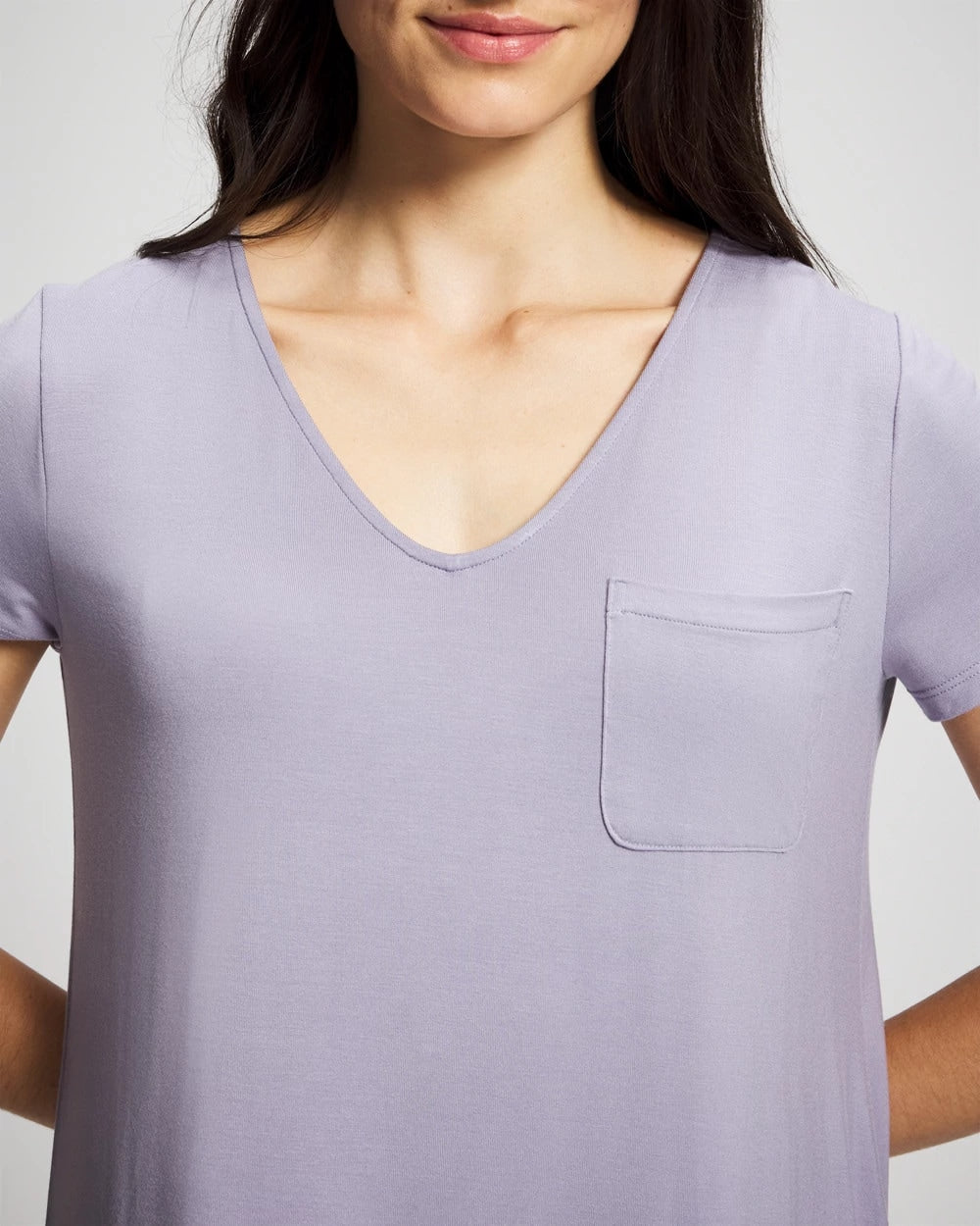 Soma / Short Sleeve Sleepshirt LAVENDER CLOUD