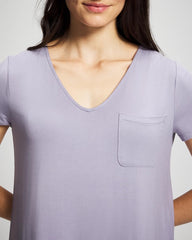 Soma / Short Sleeve Sleepshirt LAVENDER CLOUD