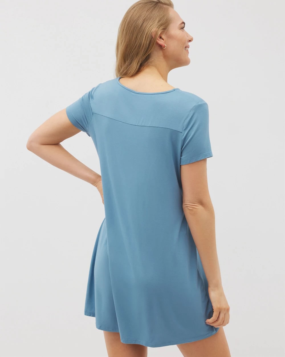 Soma / Short Sleeve Sleepshirt BLUE HEAVEN