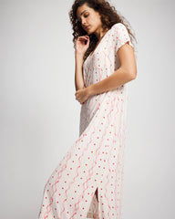 Soma / Short Sleeve Long Sleepshirt COQUETTE VALENTINE CHAMP