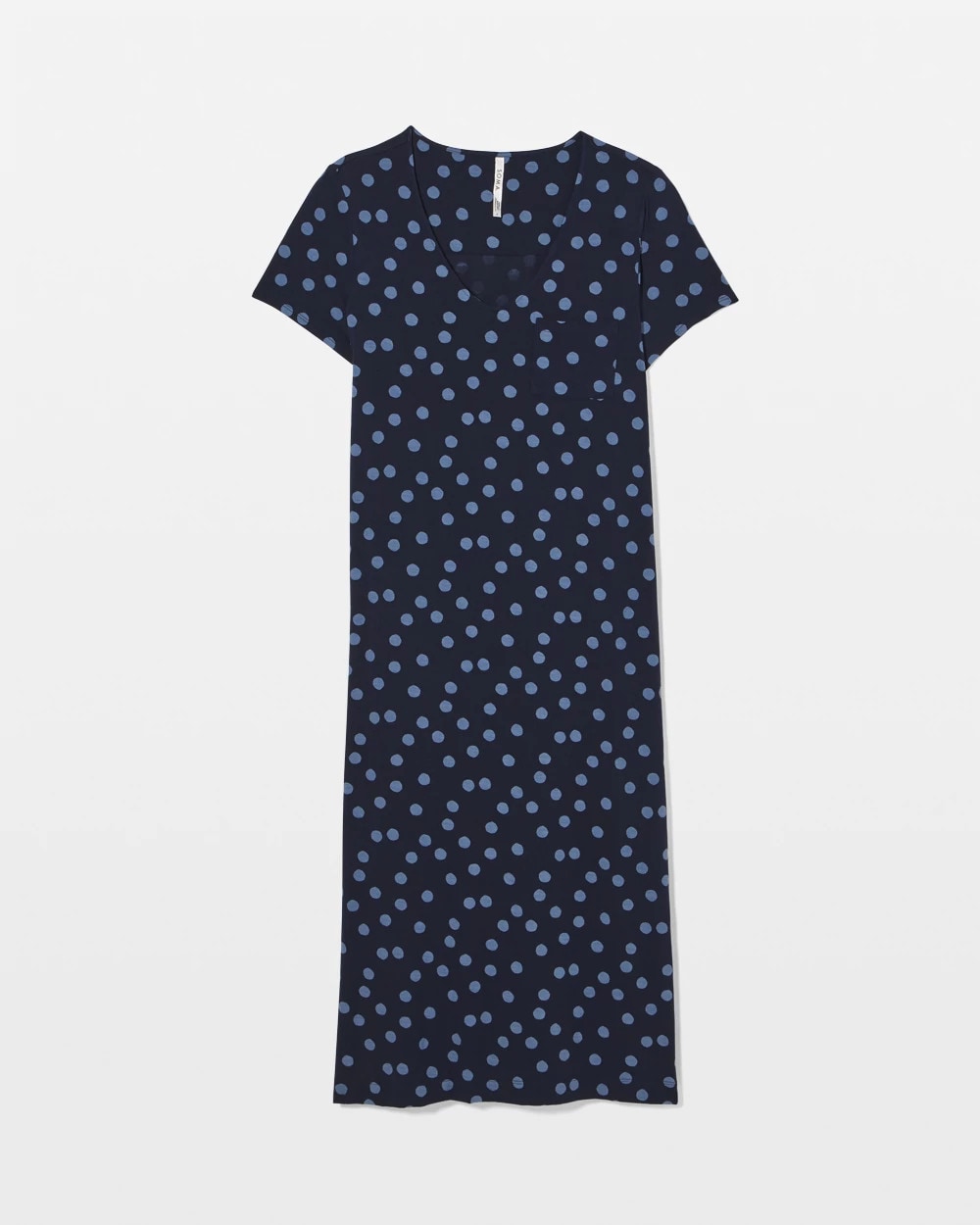 Soma / Short Sleeve Long Sleepshirt MOVEMENT DOT NAVY