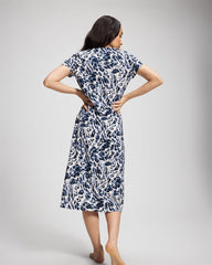 Soma / Short Sleeve Long Sleepshirt LOVELIEST LEOPARD PARCH M