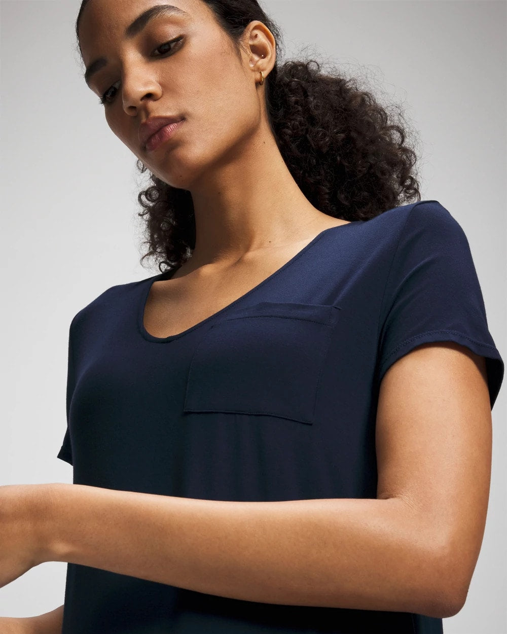 Soma / Short Sleeve Long Sleepshirt NIGHTFALL NAVY