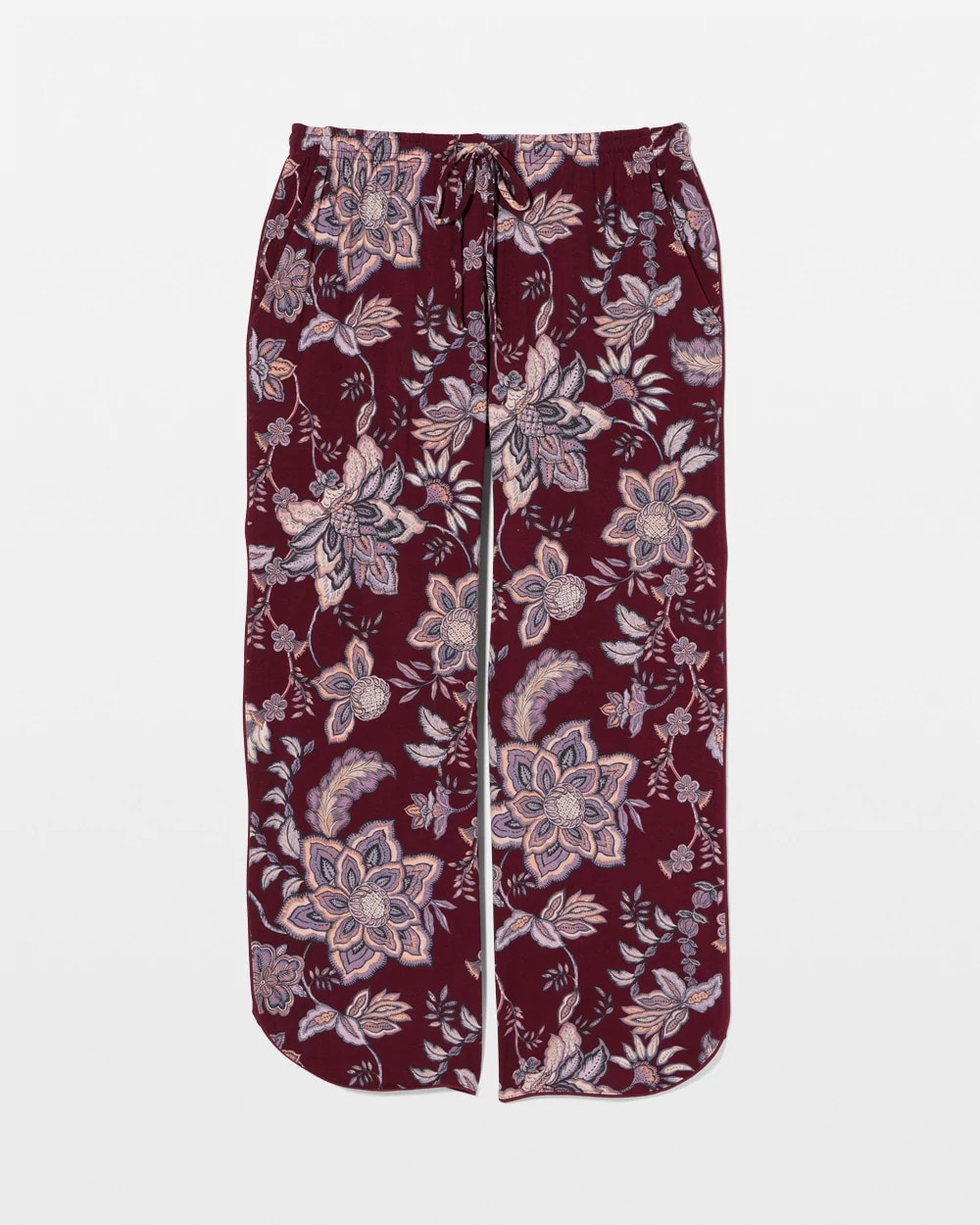 Soma / Piped Crop Pajama Pants PAISLEY SPLENDOR PLUM