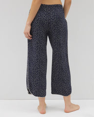 Soma / Piped Crop Pajama Pants DOT OBSESSED NAVY