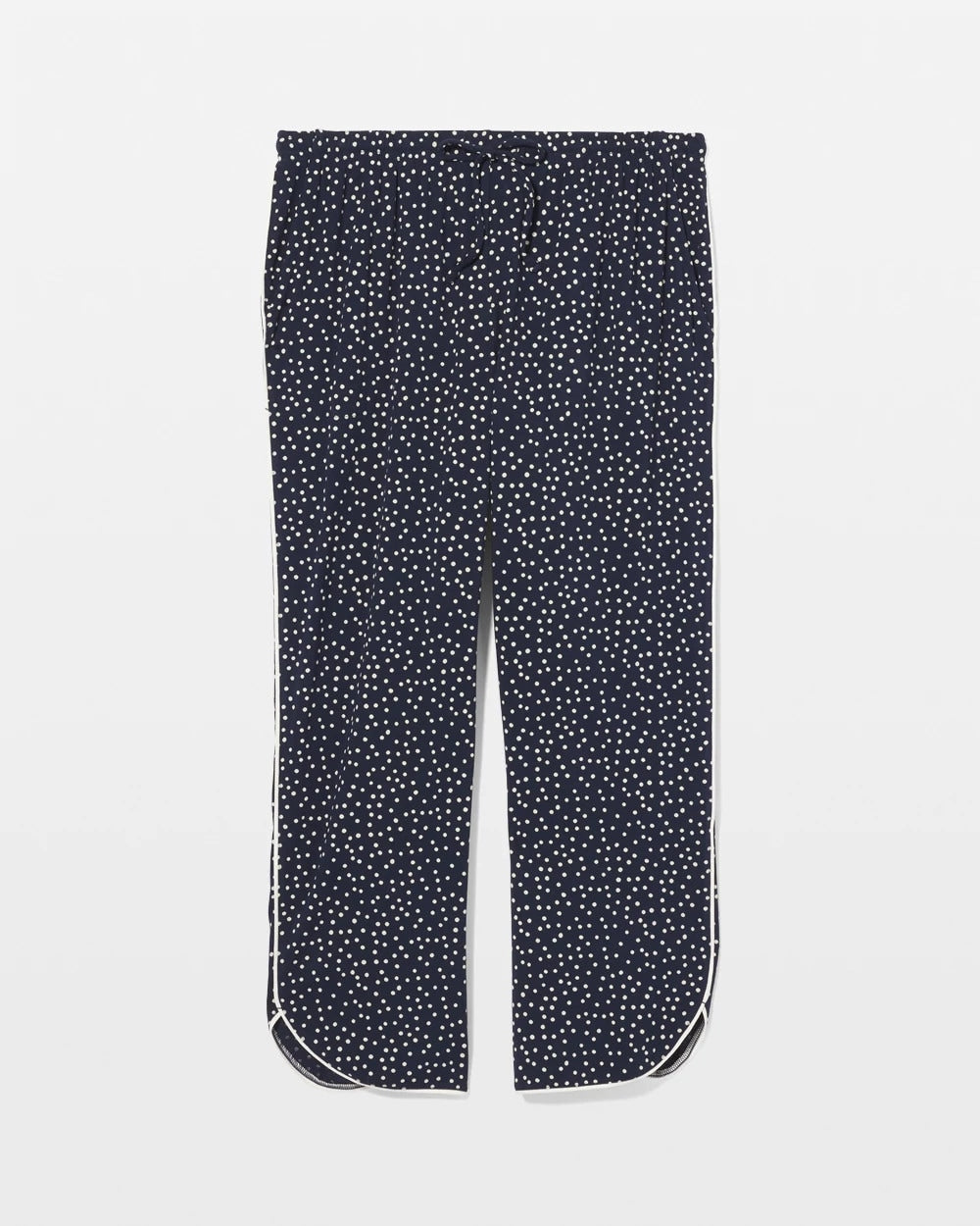 Soma / Piped Crop Pajama Pants DOT OBSESSED NAVY