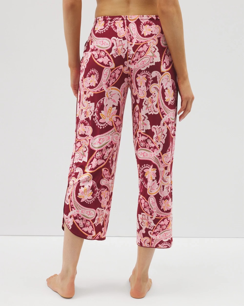 Soma / Piped Crop Pajama Pants KASHMIR PAISLEY KISS