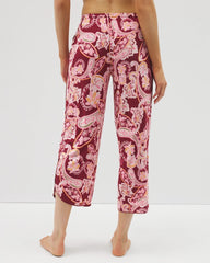 Soma / Piped Crop Pajama Pants KASHMIR PAISLEY KISS
