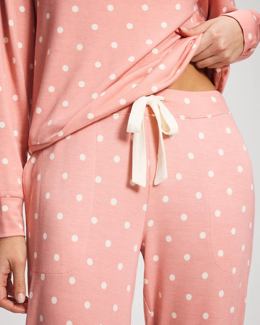 Soma / Banded Ankle Pajama Pant DREAMY DOT MID BLUSH PINK