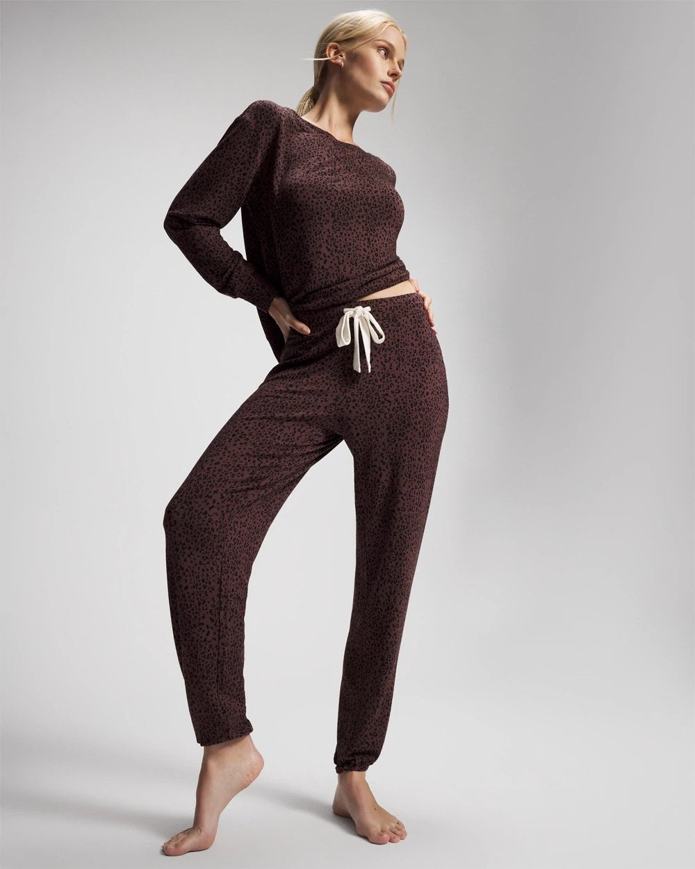 Soma / Banded Ankle Pajama Pant HOT SPOT MOCHA