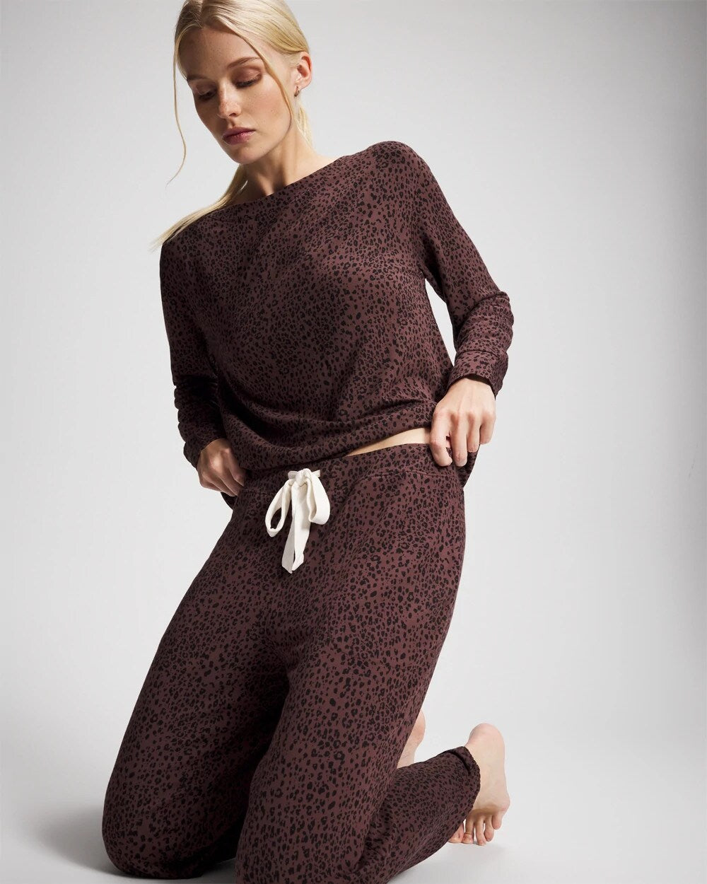 Soma / Banded Ankle Pajama Pant HOT SPOT MOCHA