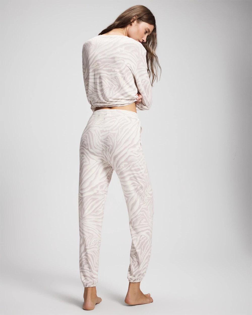 Soma / Banded Ankle Pajama Pant ZEBRA ZEN GRAY GLASS