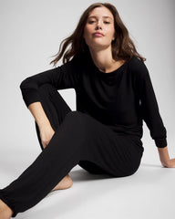 Soma / Banded Ankle Pajama Pant BLACK