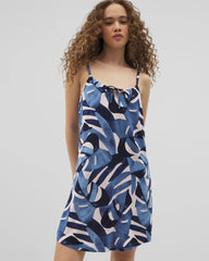 Soma / Tie-Front Chemise TROPICAL BREEZE SKY