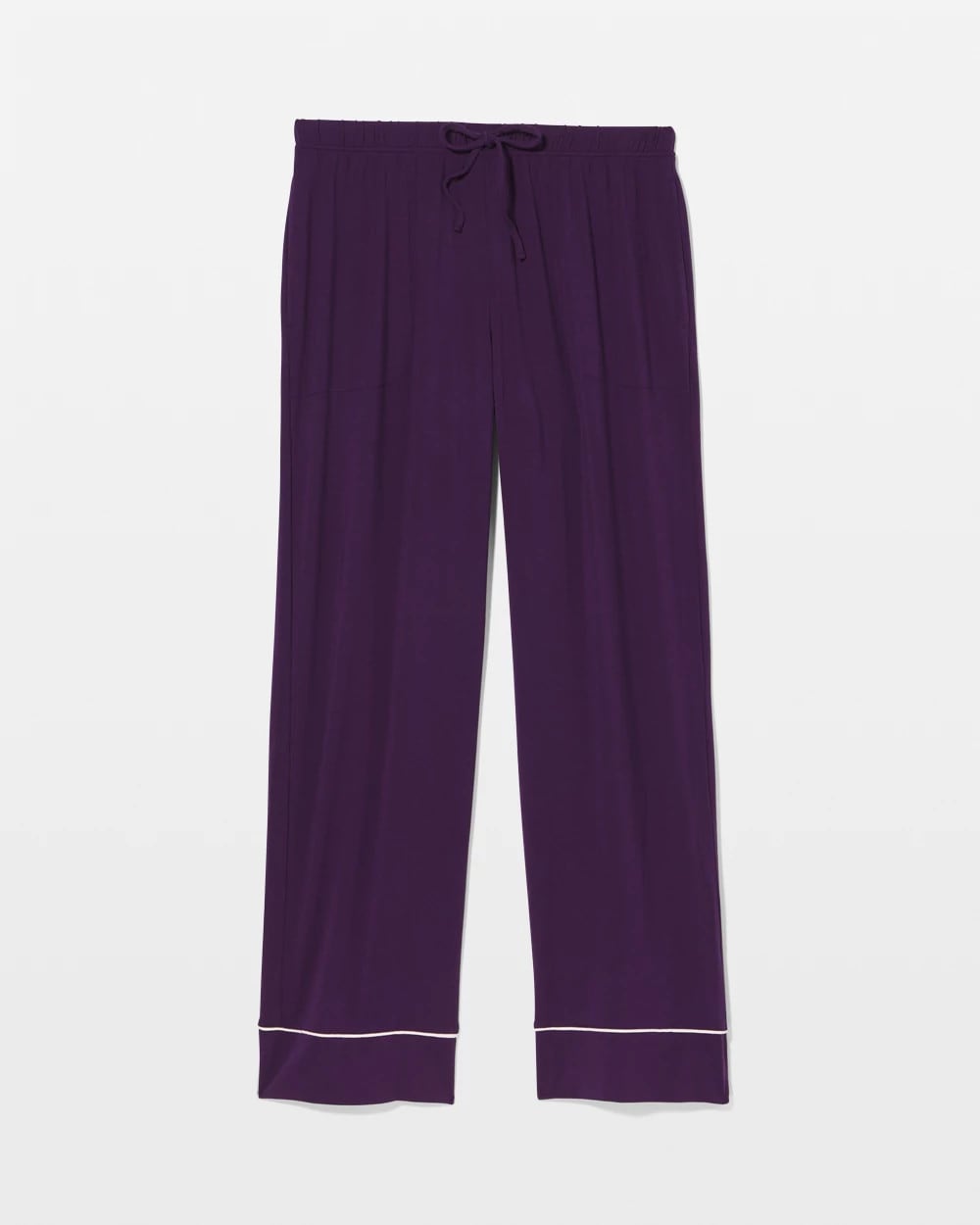 Soma / Solid Piped Pajama Pant BLACKBERRY