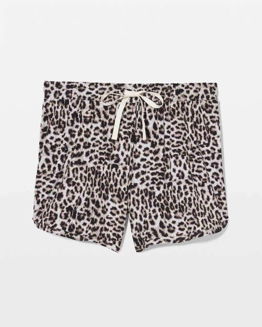 Soma / Curved Hem Pajama Shorts DIVINE LEOPARD TAUPE