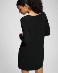 Soma / Long-Sleeve Sleepshirt BLACK