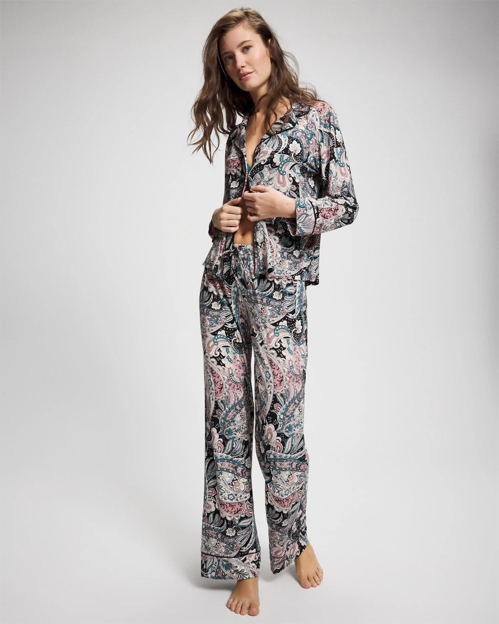 Soma / Printed Pajama Pant REGAL PAISLEY BLACK