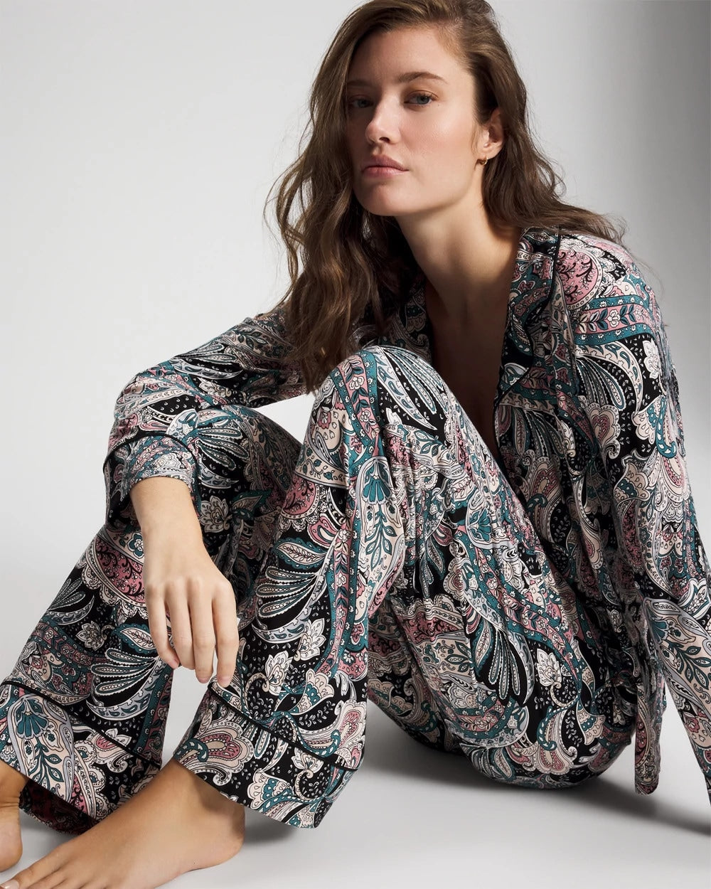 Soma / Printed Pajama Pant REGAL PAISLEY BLACK