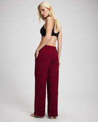 Soma / Printed Pajama Pant FELINE PAINT THE TOWN RED