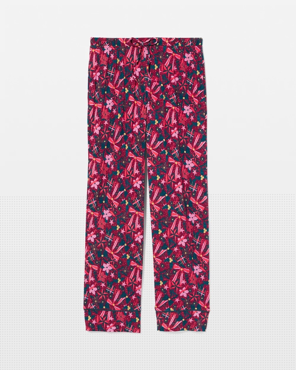 Soma / Printed Pajama Pant HOLLY JOLLY RED VELVET