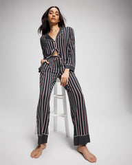 Soma / Printed Pajama Pant MIDNIGHT STRIPE GREEN JOL