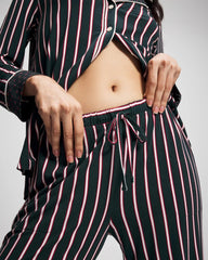 Soma / Printed Pajama Pant MIDNIGHT STRIPE GREEN JOL