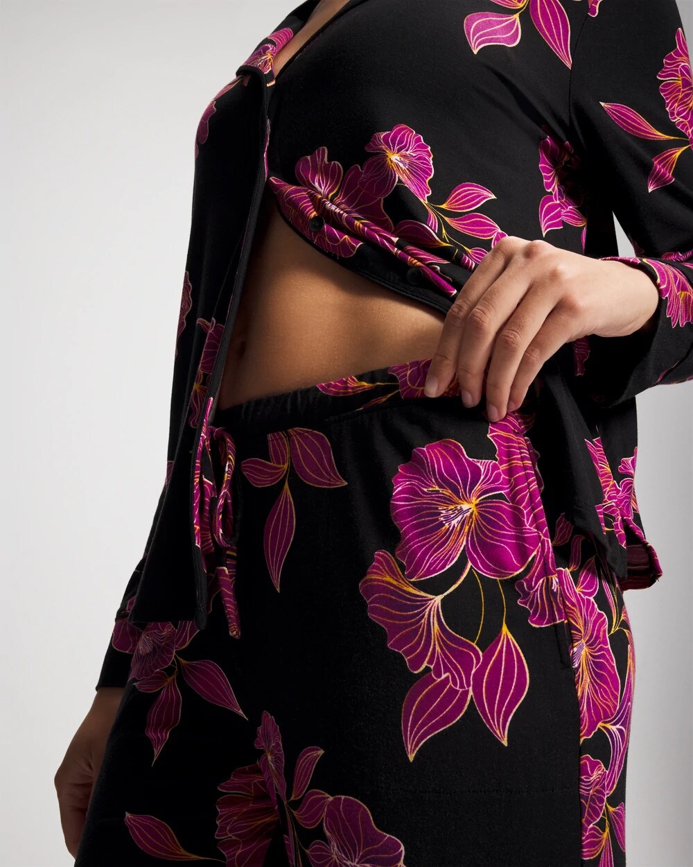 Soma / Printed Pajama Pant GILDED BLOOMS MAGENTA