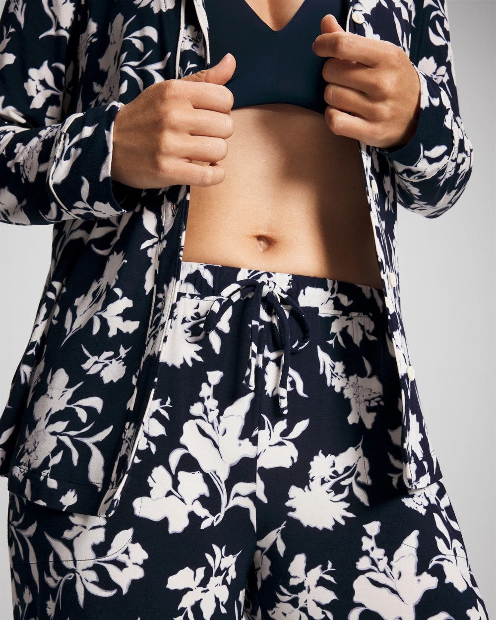 Soma / Printed Pajama Pant SERENITY PETALS NAVY