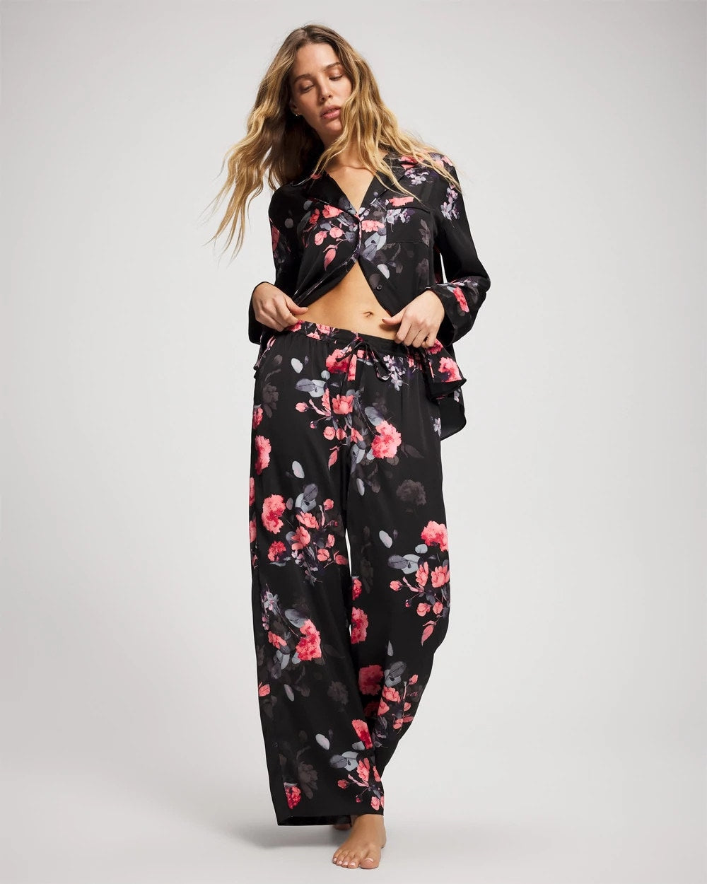 Soma / Pajama Pants FLORAL DREAMS GRAND BLACK