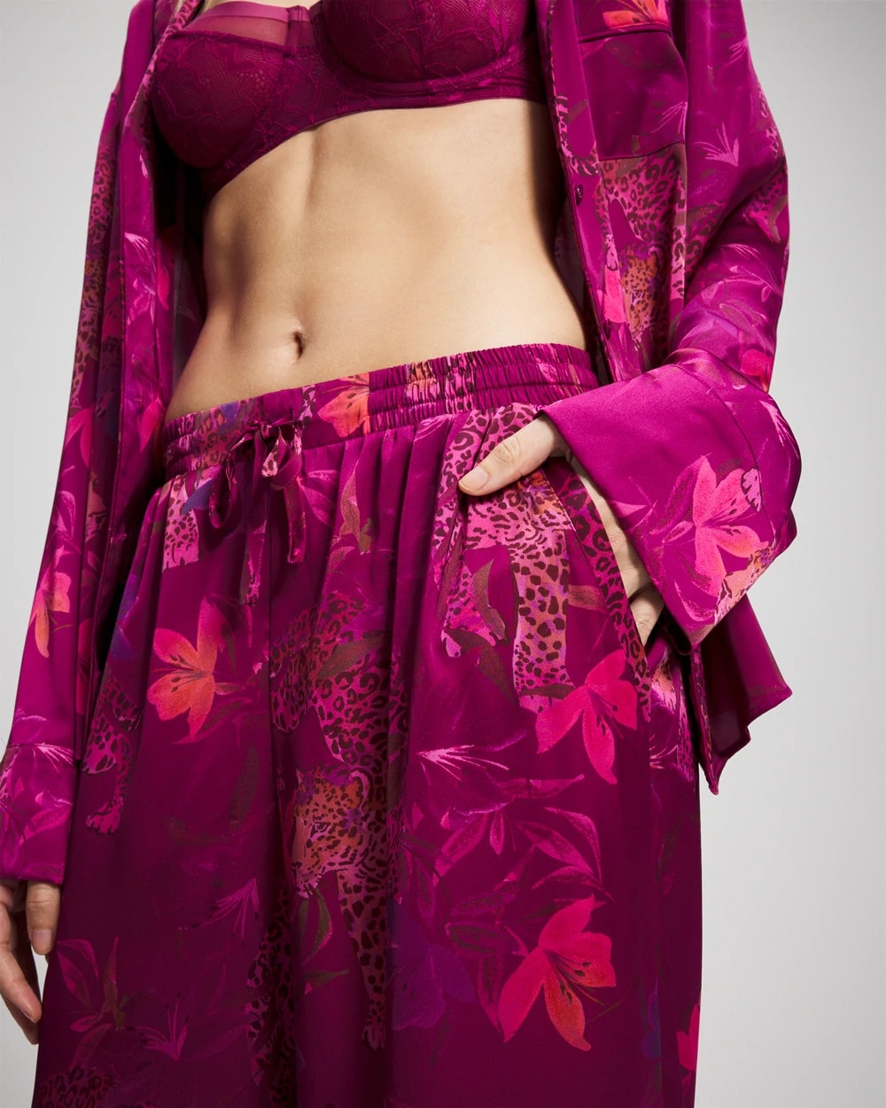 Soma / Pajama Pants WILD WONDERS MAGENTA